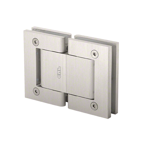 CRL H8215SN Brushed Satin Nickel Oil Dynamic 180 Degree Glass-to-Glass Hinge - No Hold Open