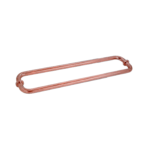 Antique Brushed Copper 18" BM Series Back-to-Back Tubular Towel Bars with Metal Washers