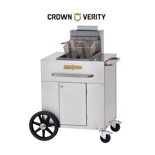 Crown Verity CVPF1 Crown Verity 35 40 lb. Single Tank Portable Outdoor Fryer, Liquid Propane