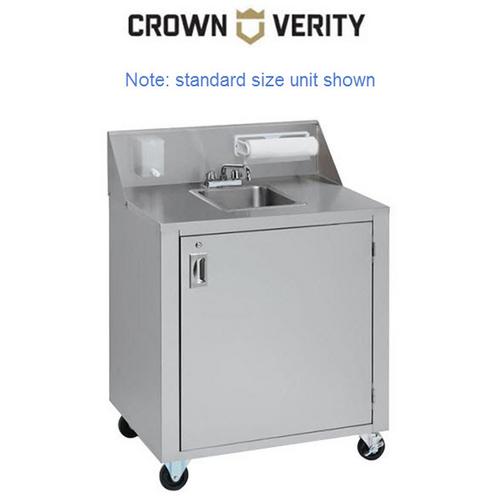Crown Verity Space Saver Single-Bowl Portable Sink Cart, Cold Water, PHS-4C