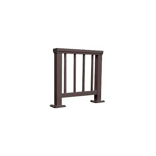 Matte Bronze 200 Series Aluminum Picket Railing System Large Showroom Display - No Base