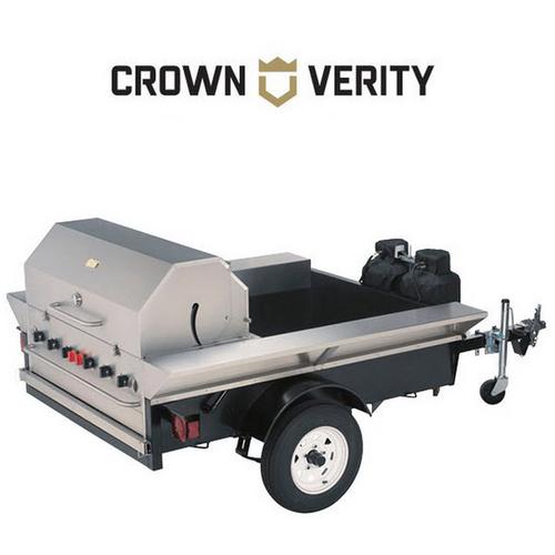 Crown Verity 69" Tailgate Grill w/ Open Compartment, TG-2