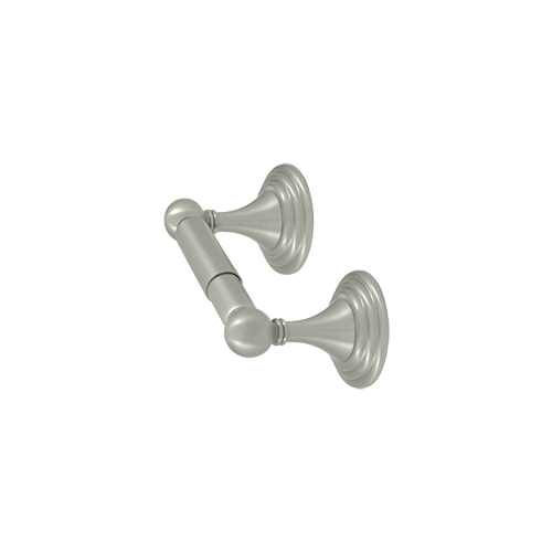 Deltana 98C2001-15 98C-Series Classic Toilet Paper Holder Double Post Brushed Nickel