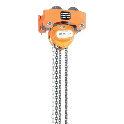 Vestil LOW-1P 1000 Lb Capacity Low Headroom Combination Chain Hoist And ...