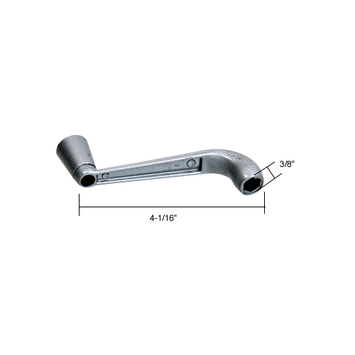 CRL H3590 3/8" Hex Awning Window Operator Crank Handle for Stanley Gray