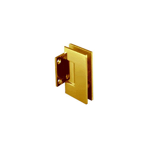 Gold Plated Geneva 074 Series Wall Mount Short Back Plate Hinge