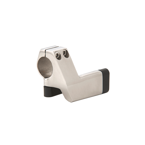 Brushed Stainless Laguna Double Roller Left Hand Door Stop for Top Tube