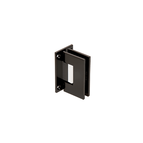 Black with Chrome Center Block Junior Geneva 037 Series Wall Mount Full Back Plate Hinge