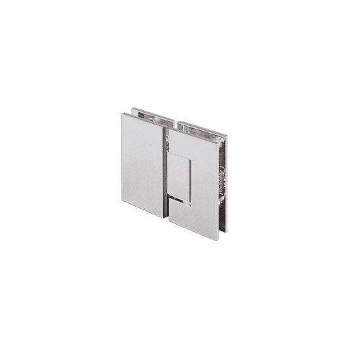 Satin Chrome Geneva 180 Series 180 Degree Glass-to-Glass Standard Hinge