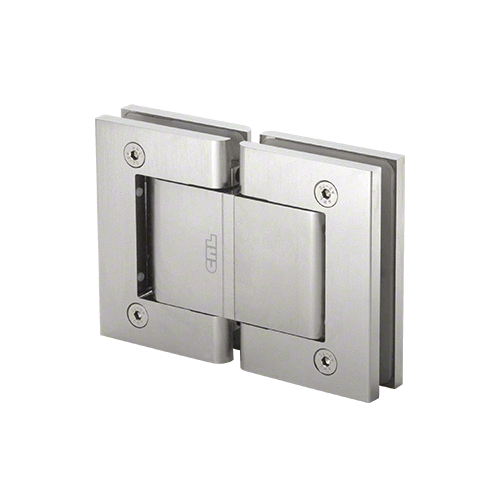 Satin Anodized Oil Dynamic 180 degree Glass-to-Glass Hinge - Hold Open