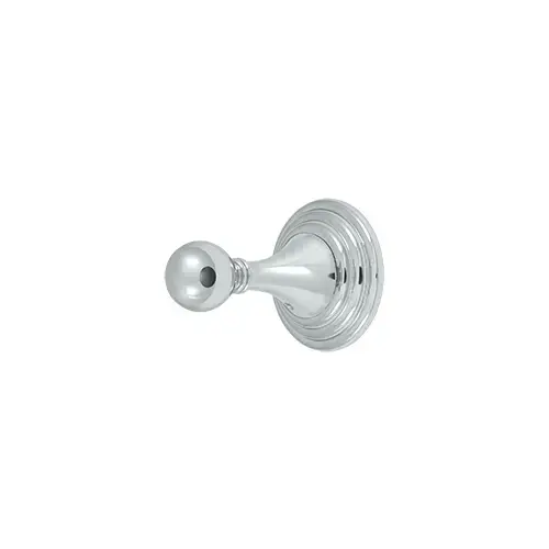 Single Robe Hook, 98C Series, Solid Brass Chrome