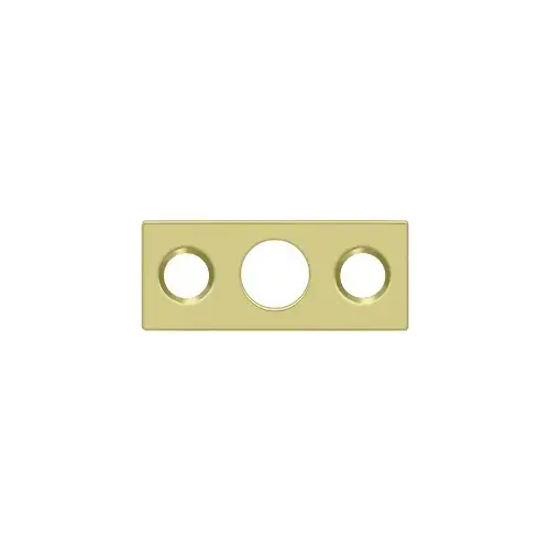 Deltana SP7FBR3 Strike Plate For 7" Flush Bolt 1-1/2" x 5/8" Polished Brass