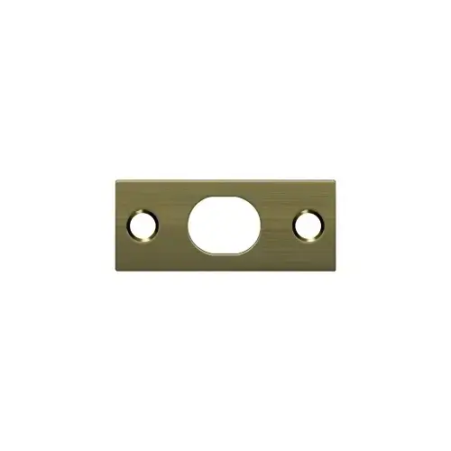Strike Plate For Extension Flush Bolt in Antique Brass