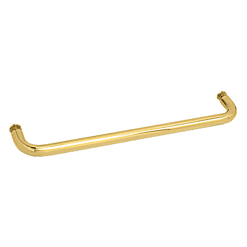 CRL BMNW28BR Polished Brass 28" BM Series Single-Sided Towel Bar Without Metal Washers