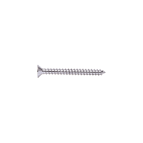 CRL P122CH Polished Chrome #12 x 2" Flat Head Phillips Screws - pack of 10