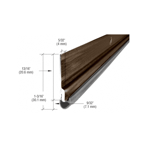 Dark Bronze Roll-Formed with Vinyl Bulb Weatherseal for 72" X 80" Opening