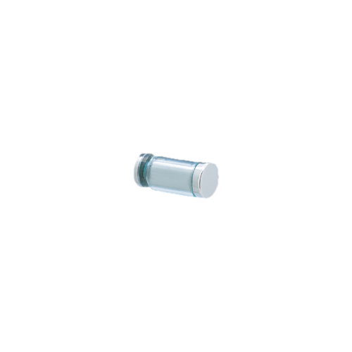 Cushion Series Shower Glass Door Knob Single Mount Satin-Chrome