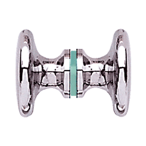 Traditional Series Glass Shower Door Knob Back To Back Mount Brushed Pewter