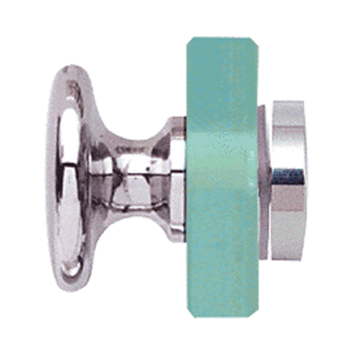 Traditional Series Glass Shower Door Knob Single Mount Polished Brass