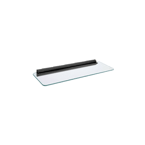 CRL 89BLK10824 8" x 24" KV Glass Shelf Kits with Black Bracket