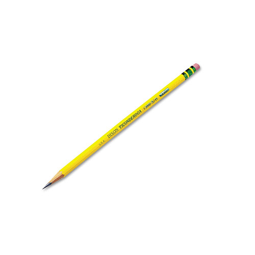 Ticonderoga DIX13883 Pencil, Medium Hard Lead, Wood Barrel - pack of 12