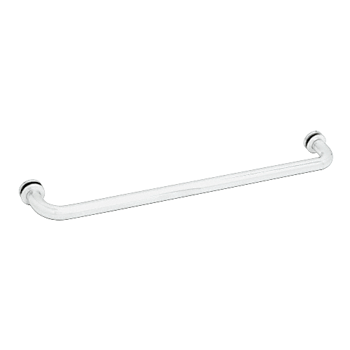 White 28" BM Series Tubular Single-Sided Towel Bar
