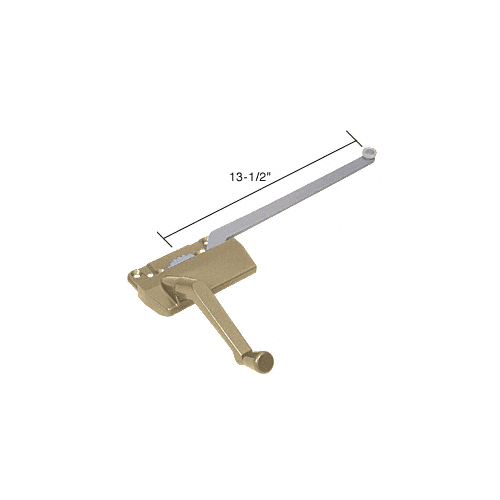 Coppertone Left Hand Casement Window Operator Surface Mount With 13-1/2" Arm