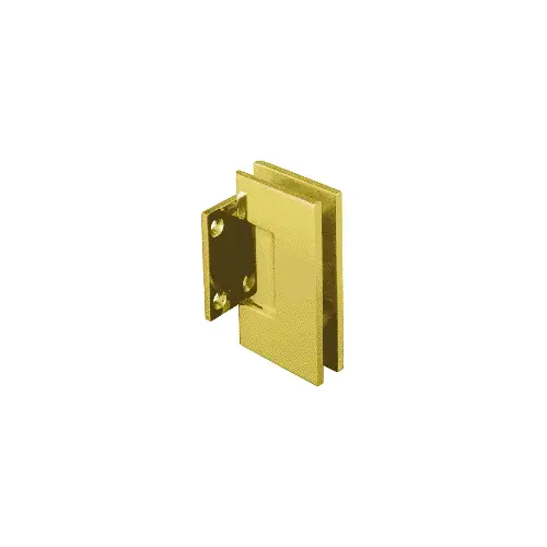 Satin Brass Geneva Series Wall Mount Short Back Plate Hinge With 5 Degree Pre-Set