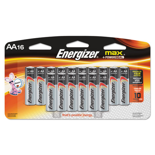 EVEREADY BATTERY EVEE91LP16 BATTERY ALKALINE MAX 16PACK/AA - pack of 16