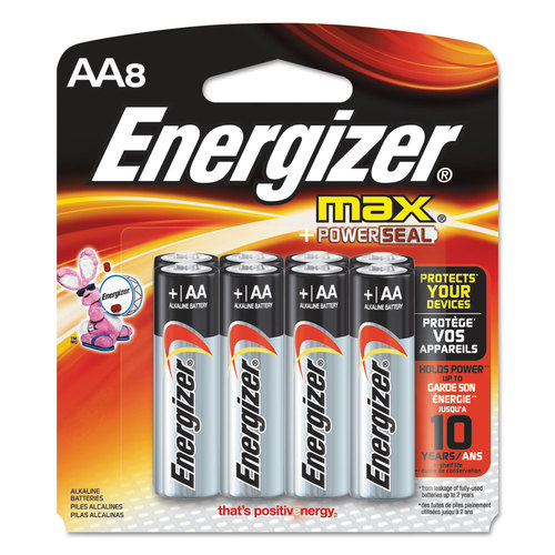 EVEREADY BATTERY EVEE91MP8 BATTERY ALKALINE MAX 8 PACK/AA - pack of 8