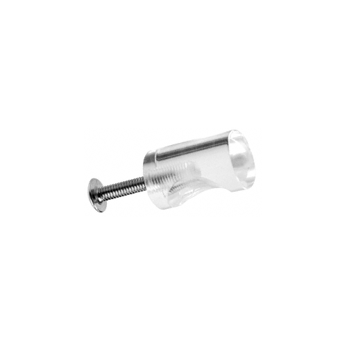 Clear Acrylic Whistle Pull with Screw