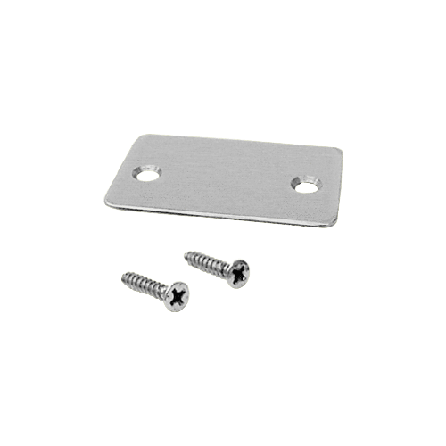 Brushed Stainless End Cap with Screws for Shallow U-Channel