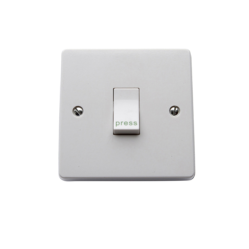 ROFU 1010 ROFU Momentary Rocker Switch, White, Designed to Mount Under a Desk with Form C Contact