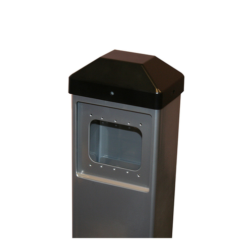 42" x 6" x 4" Mounting Post for Push Plates Silver Finish