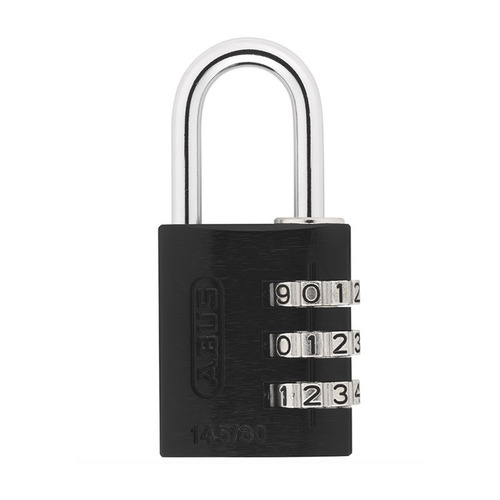 1-7/32 In. Resettable Combination Aluminum Padlock, 15/64 In Diameter x 1-1/64 In. Clearance Shackle, Yellow