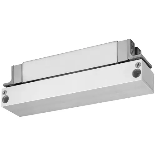 2000lbs HiShear Semi-Concealed Electromagnetic Lock, DPS Door Position Status, External Electronics, 650/350mA @ 12/24VDC, UL Listed, Grade 1, 628/US28 Satin Aluminum