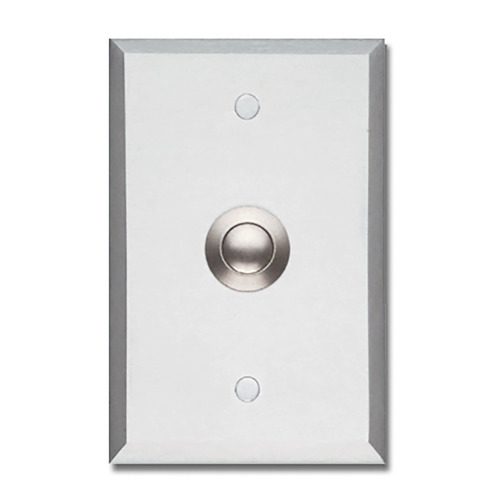 Pushbutton Satin Aluminum Clear Anodized