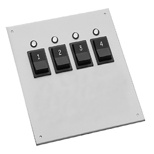 Modular Control Console, Four Momentary Switches with LEDs