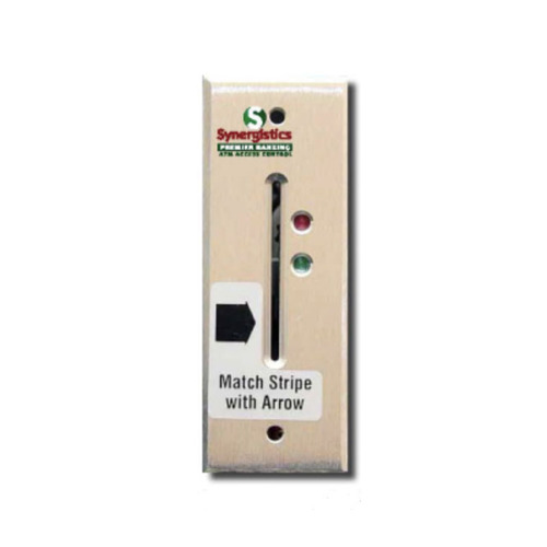 MSTRP CRD RDR 5V FLH ATMGR SLR MAG STRIPE CARD READER FLUSH MOUNT 5VDC RED-INVALID GREEN-DOOR ACTIVE ATM ACCESS SYSTEM SILVER