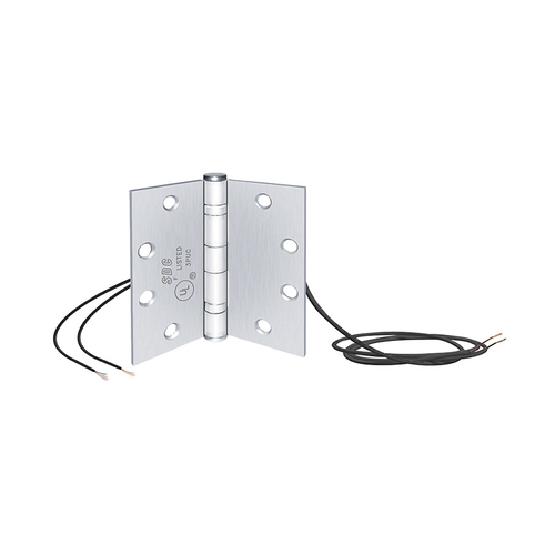 SDC PTH-4Q-DPS Electrified Hinge Satin Stainless Steel