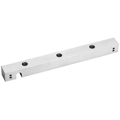 Header Bracket for 1511, 1511S, 1511T, 1511DEV, 1571, 1571DEV Single Maglocks, 1" x 1" x 11", 628/US28 Satin Aluminum