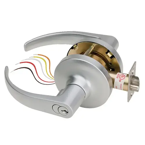 Electric Cylindrical Lock Satin Chrome