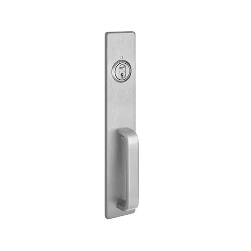 Key Retracting Latchbolt Pull Exit Trim with A Pull Satin Stainless Steel Finish