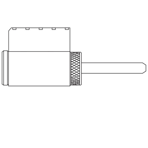 Conventional Yale 5300LN, 5400LN Lever Retrofit Cylinder C Keyway Satin Chrome Finish