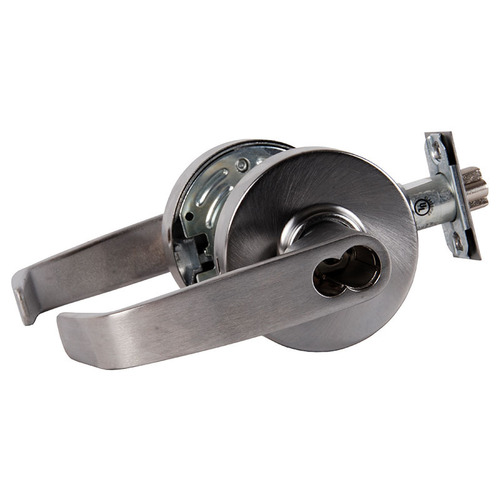 7 Line G05 Entrance/Office Lever Lockset w/LFIC Disposable Core, Satin Chrome