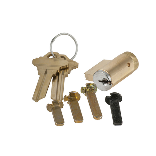 Schlage B660P-626 - Cylindre simple à boulon mort, 626 - Chrome satiné, appui 2-3/4, non manuel, acier, zingué, laiton
