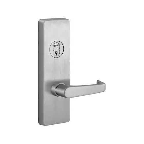 Apex and Olympian Series Wide Stile Trim, Key Controls Lever, C Lever Design, Left Hand Reverse, Vandal Resistant, Requires 1-1/4" Mortise Type Cylinder, Retrofit Trim, Bright Brass