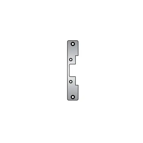 6-7/8 Inch Faceplate for HES 5000 Series Electric Strikes for Cylindrical Locksets Includes Universal Mounting Tabs Satin Bronze Clear Coated