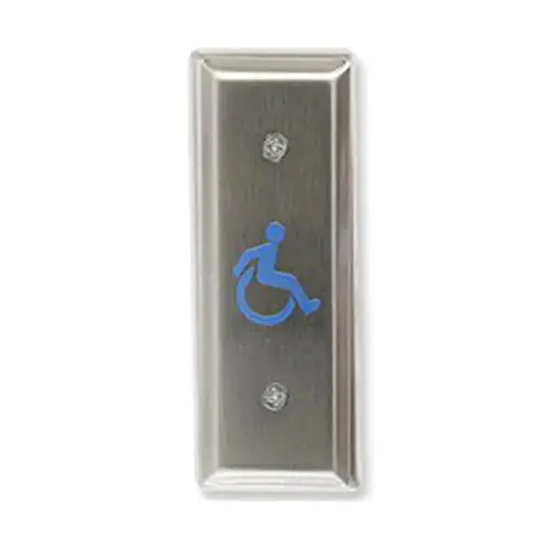 MS Sedco 59J-WSS Stainless Steel Jamb Switch Wheelchair 1-3/4" x 4-1/2" Narrow