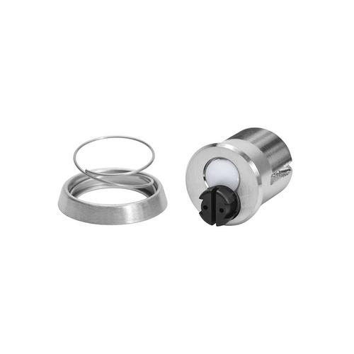 7300 Series 70 Disposable Core Mortise Cylinder, Bright Polished Chrome